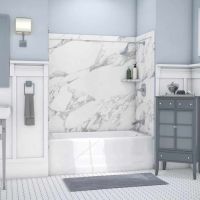 calacatta white elite tub surround panel DIY kit