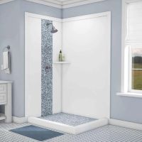 Tetride Blue Accent for DIY PVC shower wall panels 