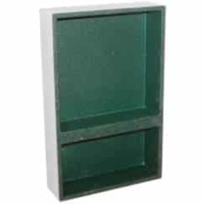 Tile niche shelf with a soap dish