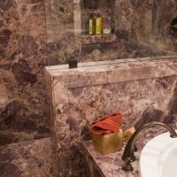 brecchia paradiso corner trim around a pony wall