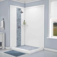 Tetride blue 'waterfall' PVC vertical accent strip