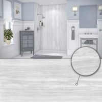 Veincut Gray 3 sided shower surround system