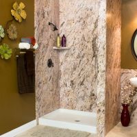 Golden beaches PVC shower