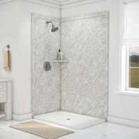 Arctic haze 48 x 36 corner shower wall surrounds