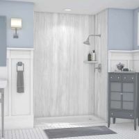 Veincut Gray Royale shower kit 60 x 36 x 96