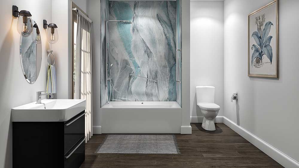 Triton pattern DIY tub surround